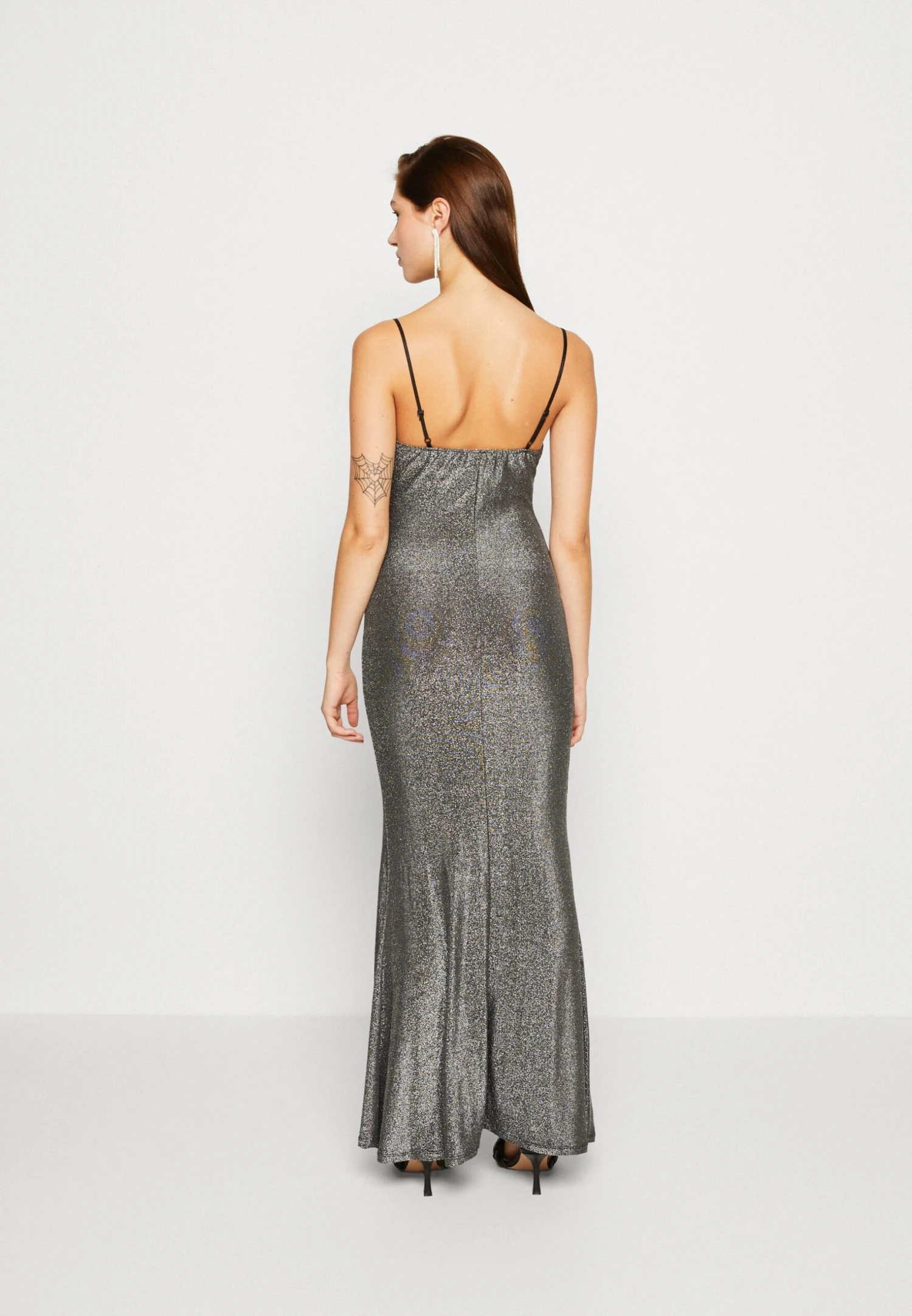Wal G Exclusive Nye Glitter Charleston - Jersey Dress - Silver - Image 3