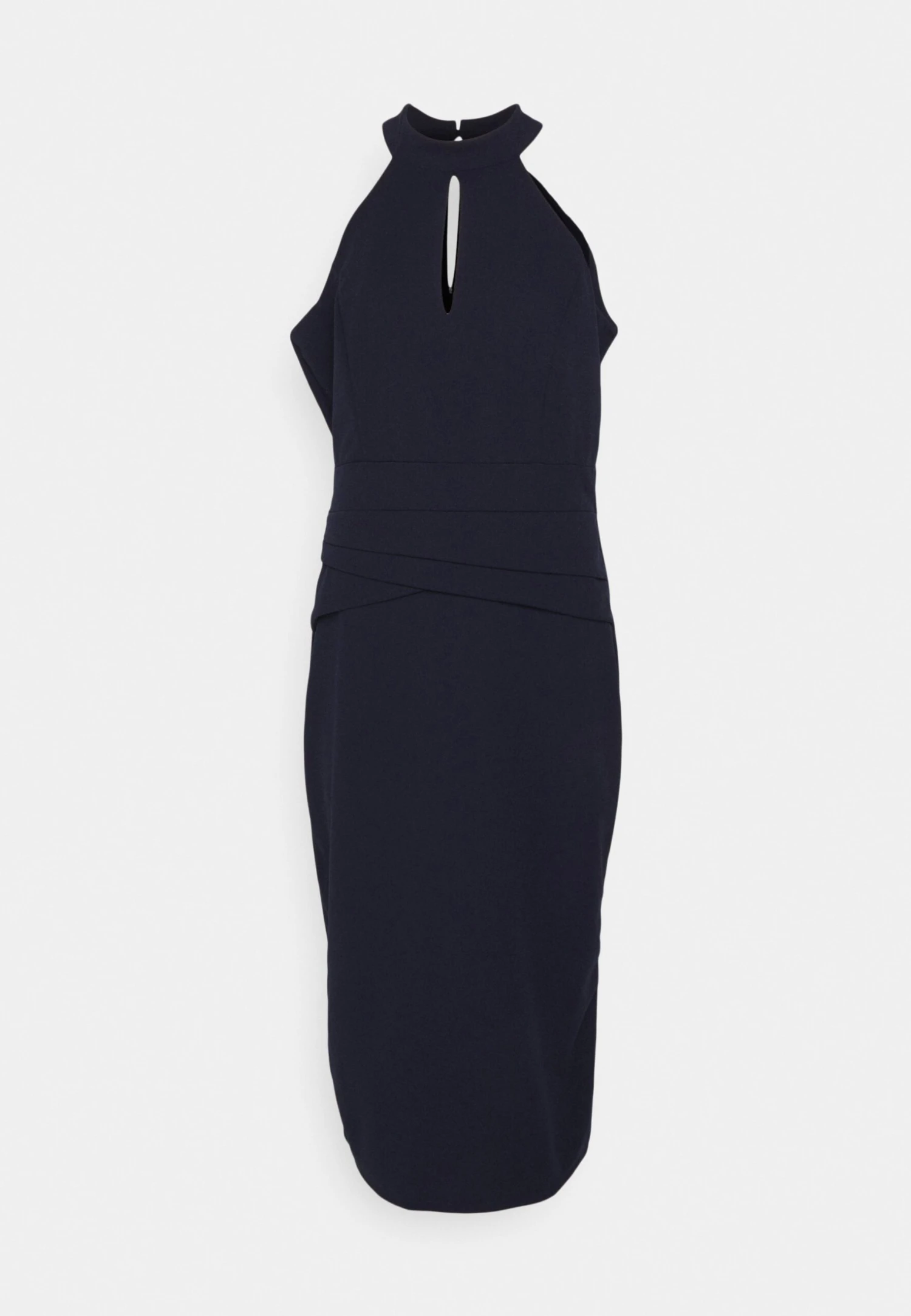 Stace Halter Neck Midi - Cocktail Dress / Party Dress - Navy Blue - Image 6