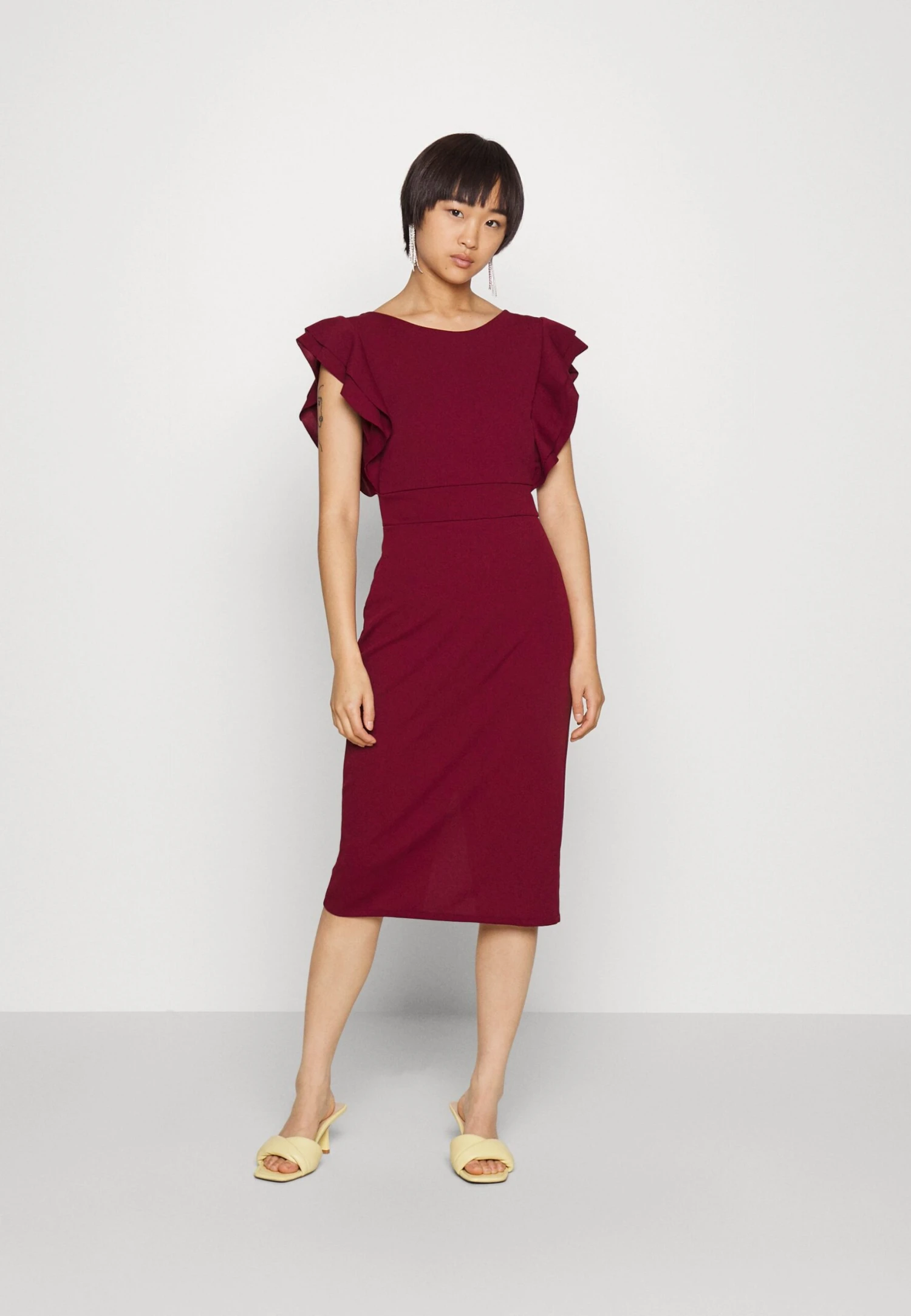 Diana- Cocktail Dress / Party Dress - Berry Wine - Image 2