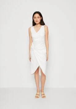 Wal G Ally Knot Midi - Cocktail Dress / Party Dress - White