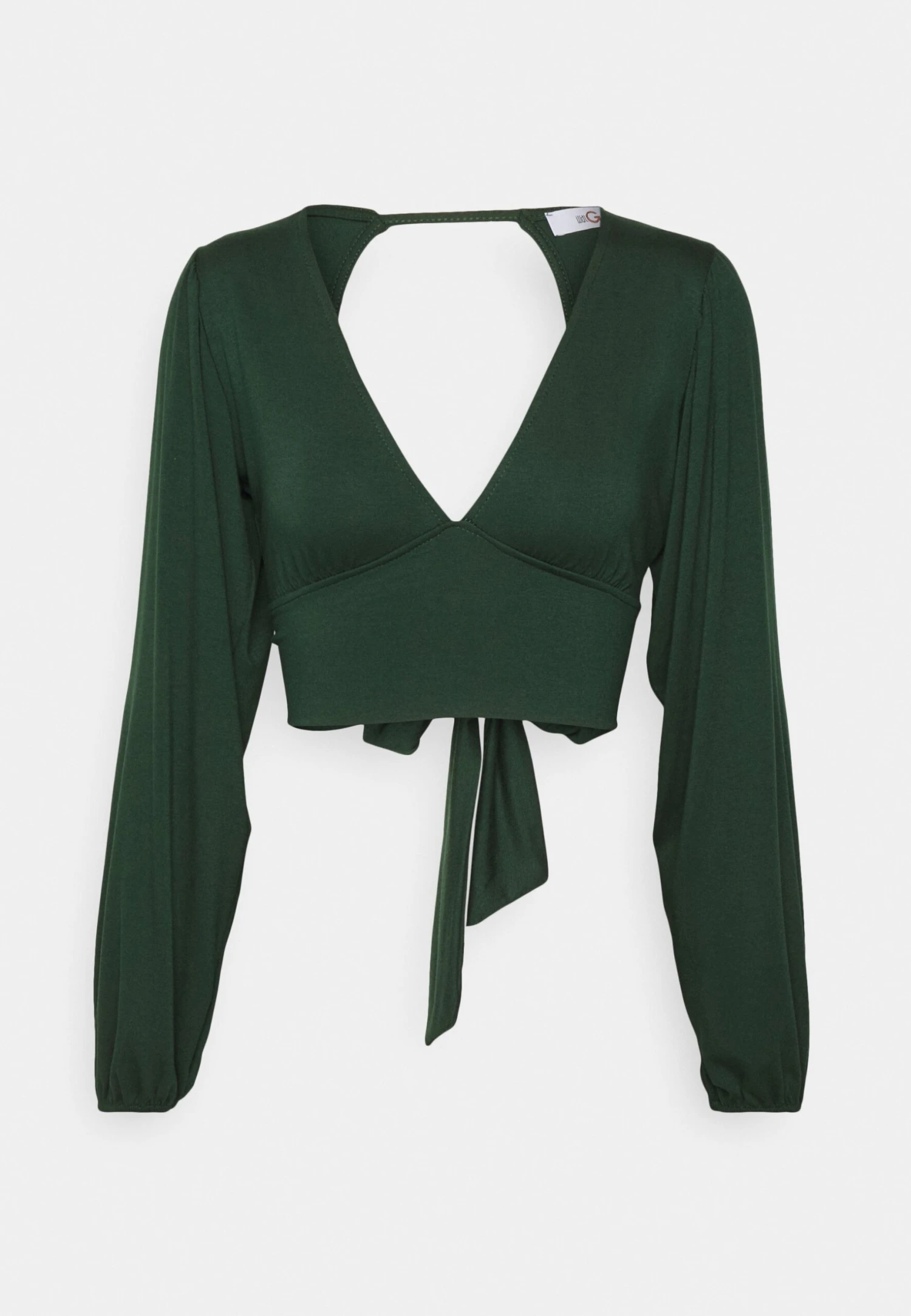 Wal G Crissy Backless - Long Sleeved Top - Forest Green - Image 4