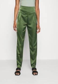 Peppa High Waisted Trouser - Trousers - Dark Khaki