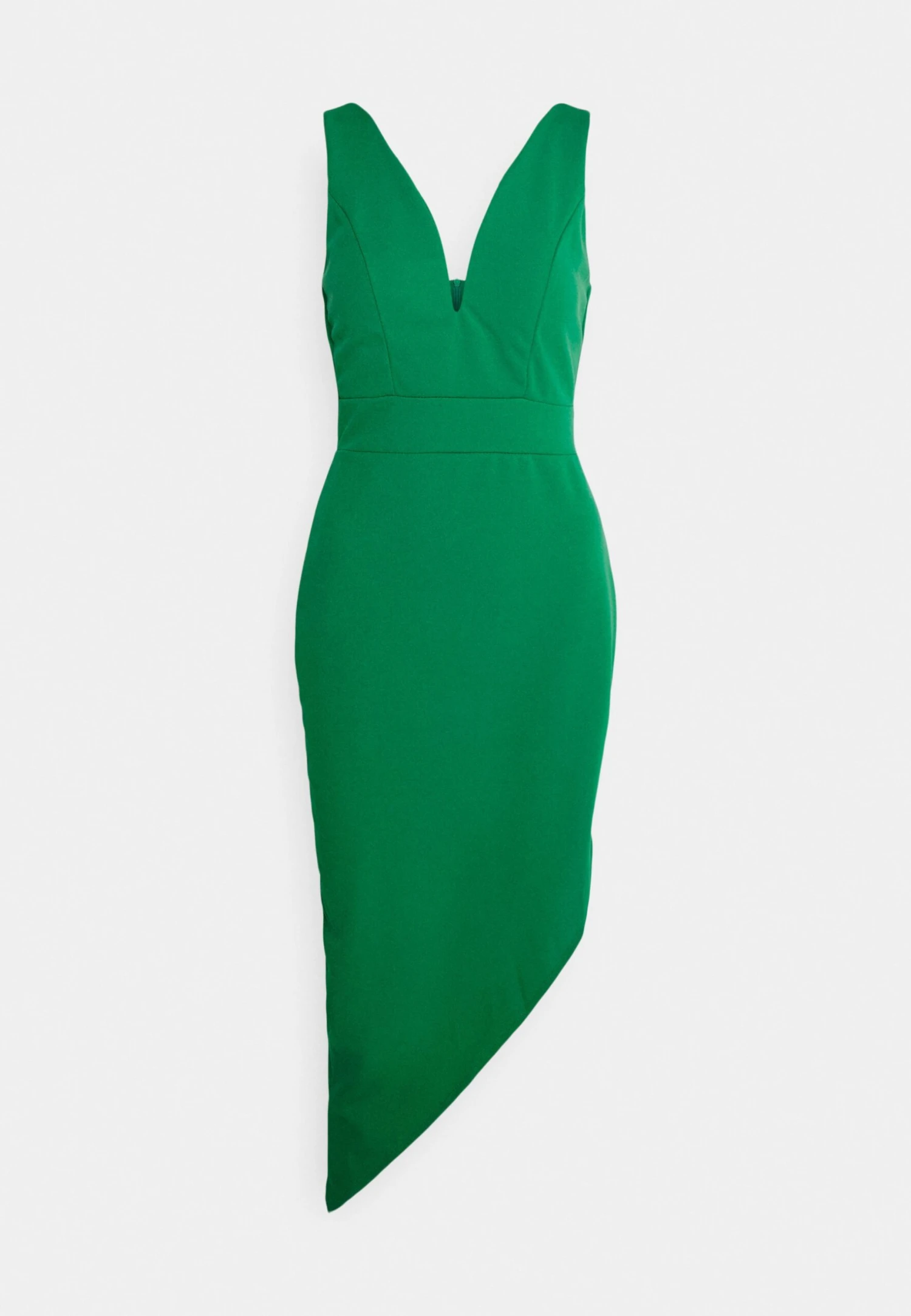 Wal G Tulip Midi Dress - Cocktail Dress / Party Dress - Leaf Green - Image 4