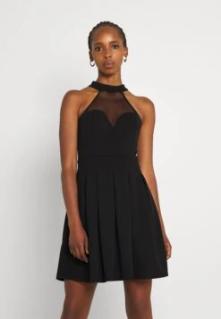 Wal G Bernice Skater Dress - Jersey Dress - Black