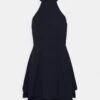 Cheryl Halter Neck Skater Dress - Cocktail Dress / Party Dress - Navy