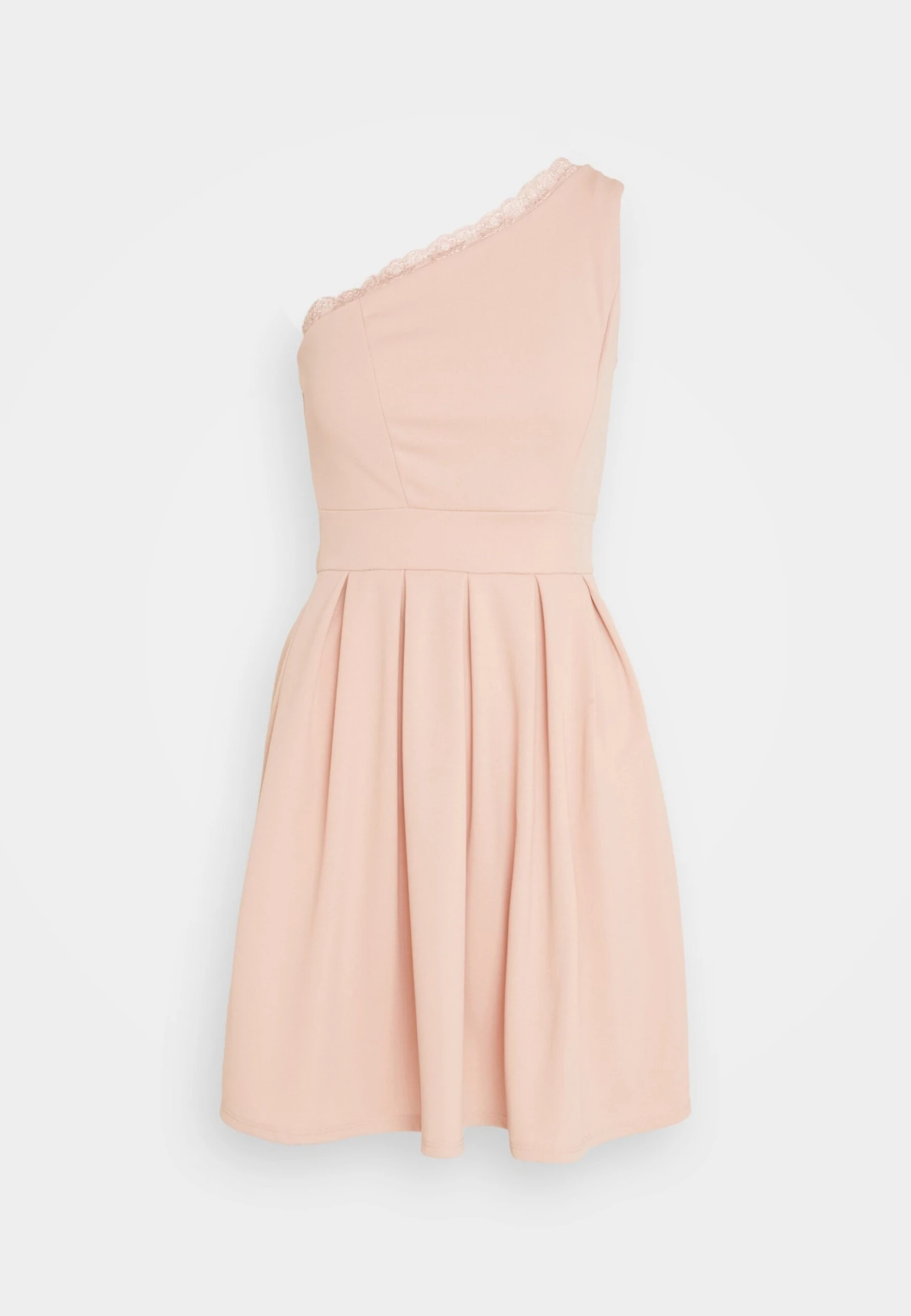Wal G Vanya One Shoulder Skater Dress - Jersey Dress - Blush Pink - Image 5