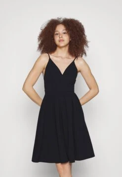 Wal G Saika Skater Dress - Jersey Dress - Black