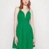 Wal G Vincent Skater Dress - Jersey Dress - Leaf Green