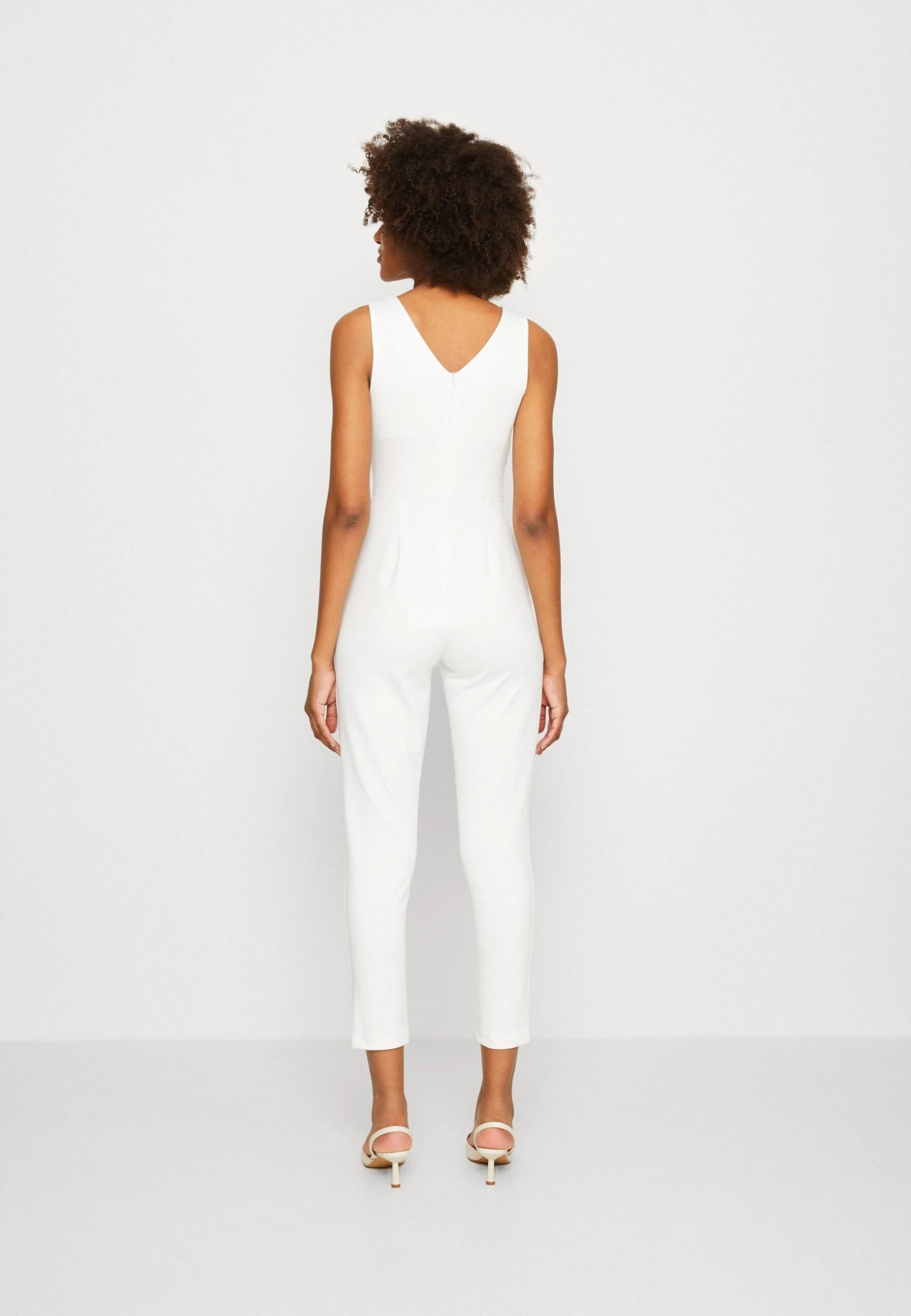 Wal G Toby V Neck - Jumpsuit - White - Image 3