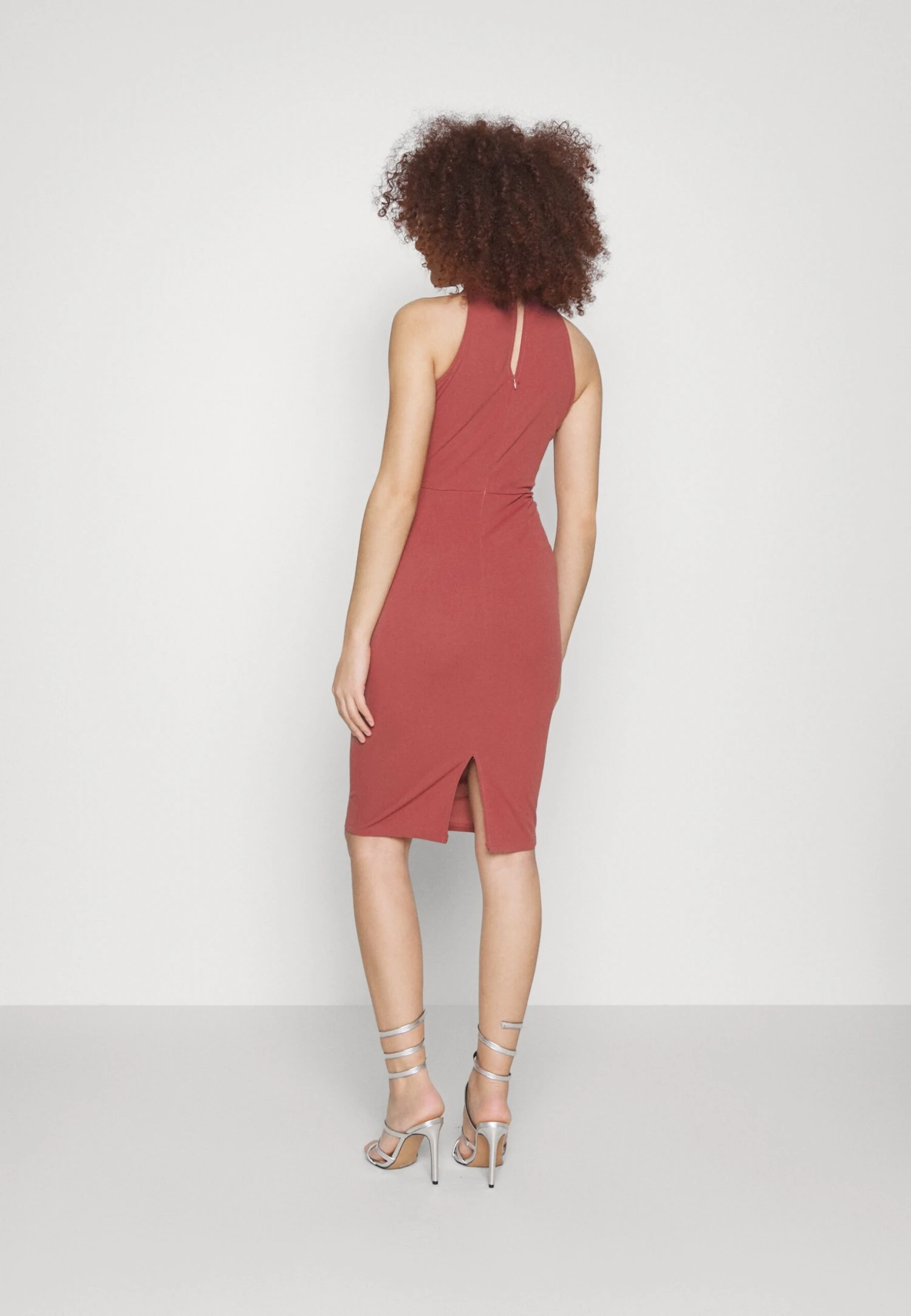 Wal G Halter Midi - Shift Dress - Dark Mauve Pink - Image 3