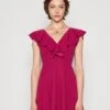 Wal G Micky Ruffle Skater - Cocktail Dress / Party Dress - Raspberry